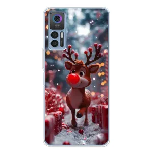 Чехол с принтом «Олень среди подарков» для TCL 30 Plus