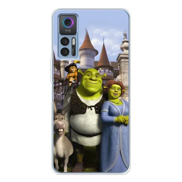 Чехол с принтом «Сказочные герои Шрека» для TCL 30 Plus Чехол с принтом «Сказочные герои Шрека» для TCL 30 Plus
