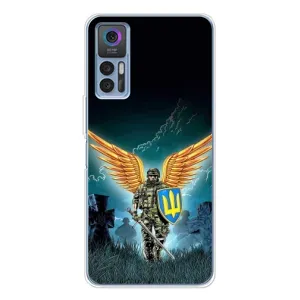 Чехлы с картинкой ЗСУ для TCL 30 Plus (AlphaPrint) (Солдат ЗСУ)