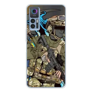 Чехлы с картинкой ЗСУ для TCL 30 Plus (AlphaPrint)