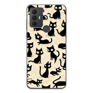 Чехол с рисунком кот на TCL 30 SE