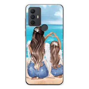 Чехол с печатью для TCL 30 SE - (Мама с ребенком) (AlphaPrint)