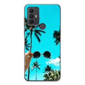 Силиконовый чехол с КАРТИНКАМИ лето для TCL 30 SE (AlphaPrint)