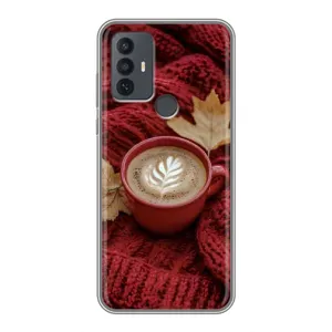 Чехол с принтом «Кофе на пледе» для TCL 30E