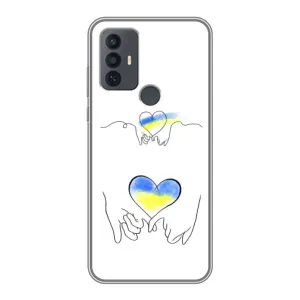 Чехол для Патриота Украины TCL 30E - (AlphaPrint) (Мир Украине)