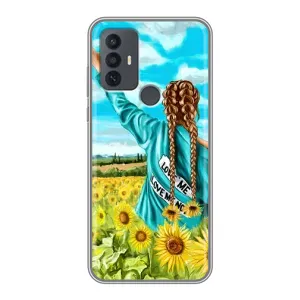 Чехол для Патриота Украины TCL 30E - (AlphaPrint) (Украиночка)
