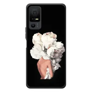 Чехлы (ART) Цветы на TCL 40 NxtPaper 5G (VPrint) (Білі квіти)