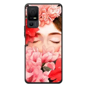 Чехлы (ART) Цветы на TCL 40 NxtPaper 5G (VPrint) (Очі в квітах)