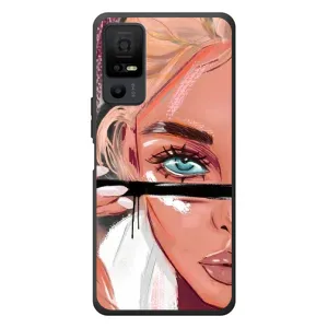 Чохол з друком для TCL 40 NxtPaper 5G - (Мода) (AlphaPrint) (Макіяж)