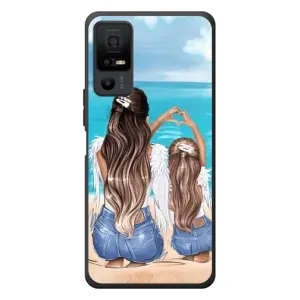 Чохол з друком для TCL 40 NxtPaper 5G - (Мама з дитинкою) (AlphaPrint) (Мама з донькою)