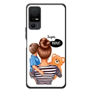 Чохол з друком для TCL 40 NxtPaper 5G - (Мама з дитинкою) (AlphaPrint) (Мама з синочком)