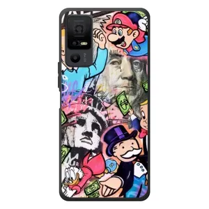 Чохли з крутими принтами для TCL 40 NxtPaper 5G - (PREMIUMPrint) (Monopoly man)