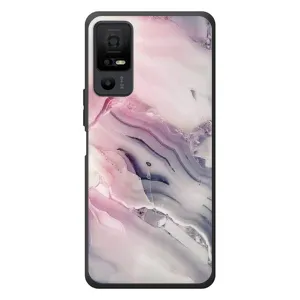 Мраморний чехол на TCL 40 NxtPaper 5G (VPrint) (Пурпурний Мрамор)