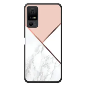 Мраморний чехол на TCL 40 NxtPaper 5G (VPrint) (Тройний мрамор)