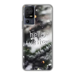 Новорічні, Святкові Чохли для TCL 40 SE - 2024 год (Hello winter)