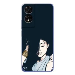 Чехол с принтом «Красивая девочка» для TCL 505