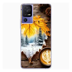 Чехол с принтом «Осенне-зимний кофе» для TCL 605