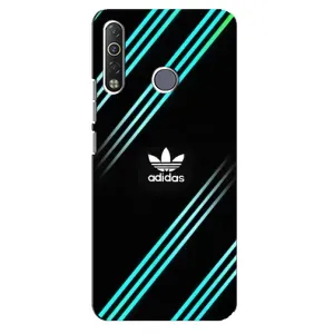 Чохли Адидас для TECNO Camon 12 Air CC6 (AlphaPrint) (Адідас з полосами)