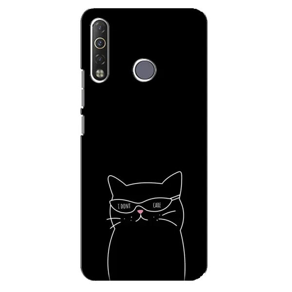 Чехол с принтом «Равнодушный кот» для TECNO Camon 12 Air CC6