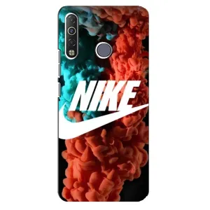 Чехол для TECNO Camon 12 Air CC6 - с принтом Найк (AlphaPrint) (Дымчатый найк)