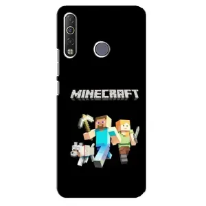 Чохол Майнкрафт на TECNO Camon 12 Air CC6 (AlphaPrint) Minecraft (герої Minecraft)