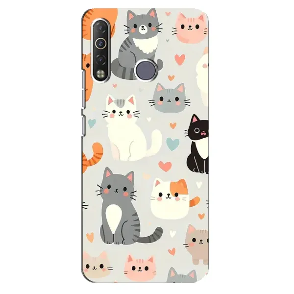 Чехол с принтом «Коллаж котов» для TECNO Camon 12 Air CC6