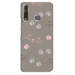 Чохол з малюнком кіт на TECNO Camon 12 Air CC6 (Лапи і вуса)