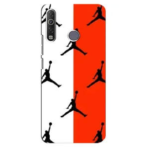 Чехлы для TECNO Camon 12 Air CC6 - с картинкой JORDAN (AlphaPrint) (Лого Джордан)