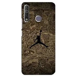 Чехлы для TECNO Camon 12 Air CC6 - с картинкой JORDAN (AlphaPrint) (Logo Jordan)