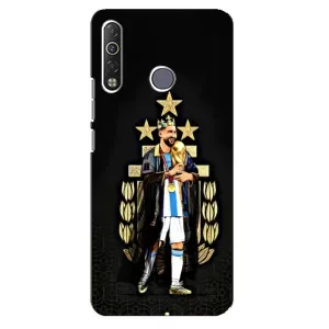 Чехлы для TECNO Camon 12 Air CC6 (Leo чемпион) (AlphaPrint) (Месси Король)