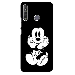 Міккі Маус чохол для TECNO Camon 12 Air CC6 (AlphaPrint - Мультяшні) (Маус на чорному)