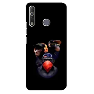 Чехол с Обезьянами TECNO Camon 12 Air CC6 - (AlphaPrint) (Три обезьяны)