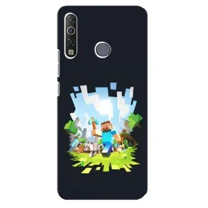Чохол Майнкрафт на TECNO Camon 12 Air CC6 (AlphaPrint) Minecraft (персонажі Minecraft)