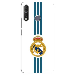 ФК Реал Мадрид чехлы для TECNO Camon 12 Air CC6 (AlphaPrint) (Реал Мадрид на белом)