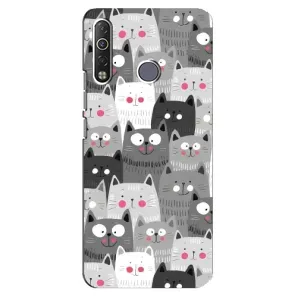 Чохли з Котиками для TECNO Camon 12 Air CC6 (VPrint) (Мальовані котики)