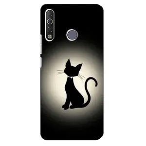 Чохол з принтом для TECNO Camon 12 Air CC6 (AlphaPrint) Модні коти (Силует котика)