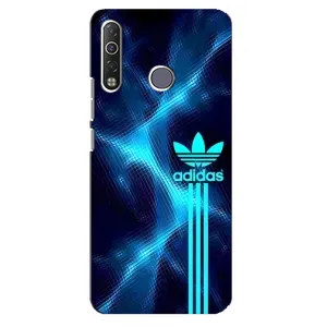 Чохли Адидас для TECNO Camon 12 Air CC6 (AlphaPrint) (Синій Адідас)