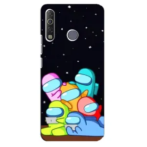Чохли Амонг Ас для TECNO Camon 12 Air CC6 (AlphaPrint) (Скіни в космосі)