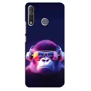 Чехол с Обезьянами TECNO Camon 12 Air CC6 - (AlphaPrint) (Стильная обезьяна)