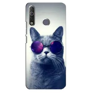Чохол з принтом для TECNO Camon 12 Air CC6 (AlphaPrint) Модні коти (Стильний кіт)