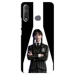 Чехлы Венсдей на TECNO Camon 12 Air CC6 Уэнсдей (AlphaPrint) (W-Wednesday)