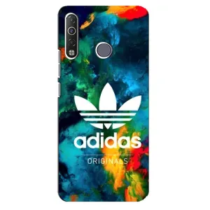 Чохли Адидас для TECNO Camon 12 Air CC6 (AlphaPrint) (Яскравий Адідас)