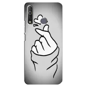 Чехол с принтом «Значок Love» для TECNO Camon 12 Air CC6