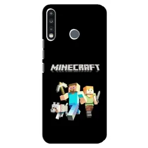 Чохол Майнкрафт на TECNO Camon 12 CC7 (AlphaPrint) Minecraft (герої Minecraft)
