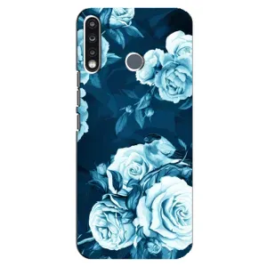 Чехлы (ART) Цветы на TECNO Camon 12 CC7 (VPrint) (Блактині бутони)