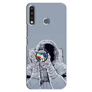 Чехол NASA для TECNO Camon 12 CC7 (AlphaPrint) (Космонавт фото)