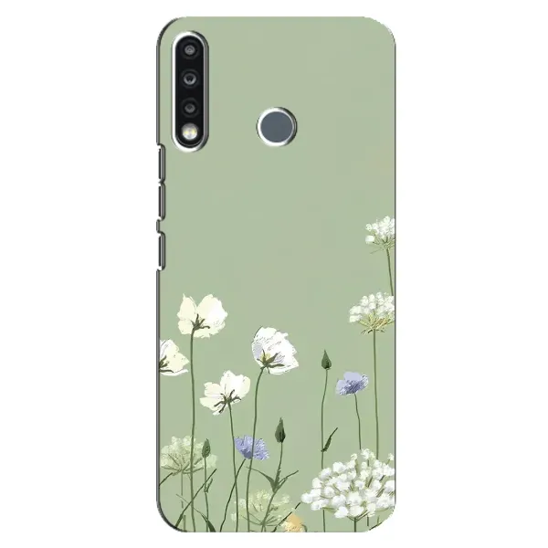 Чехол с принтом «Цветы на зеленом» для TECNO Camon 12 CC7 Чехол с принтом «Цветы на зеленом» для TECNO Camon 12 CC7