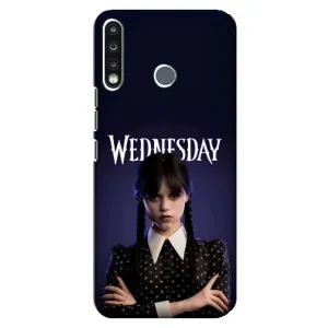 Чехлы Венсдей на TECNO Camon 12 CC7 Уэнсдей (AlphaPrint)