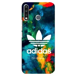 Чохли Адидас для TECNO Camon 12 CC7 (AlphaPrint) (Яскравий Адідас)