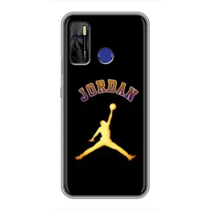 Чехлы для TECNO Camon 15 Air - с картинкой JORDAN (AlphaPrint) (Jordan Gold)
